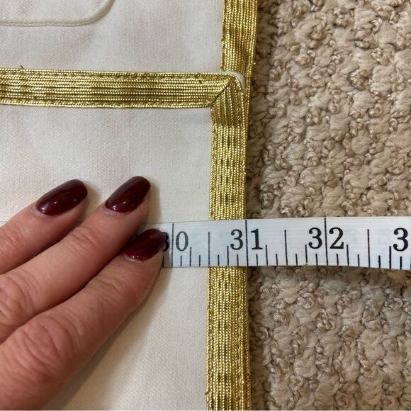 Vintage Lillie Rubin Ivory and Gold Double Breasted Blazer Size 10 Made in USA - Picture 10 of 14